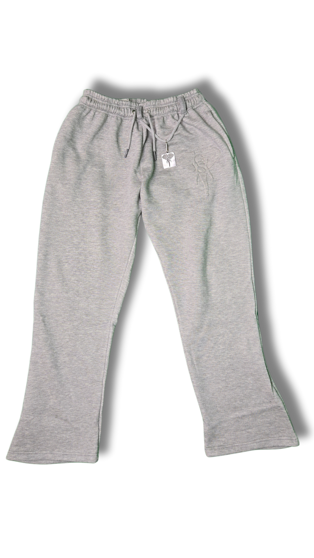 Embossed Flare Joggers