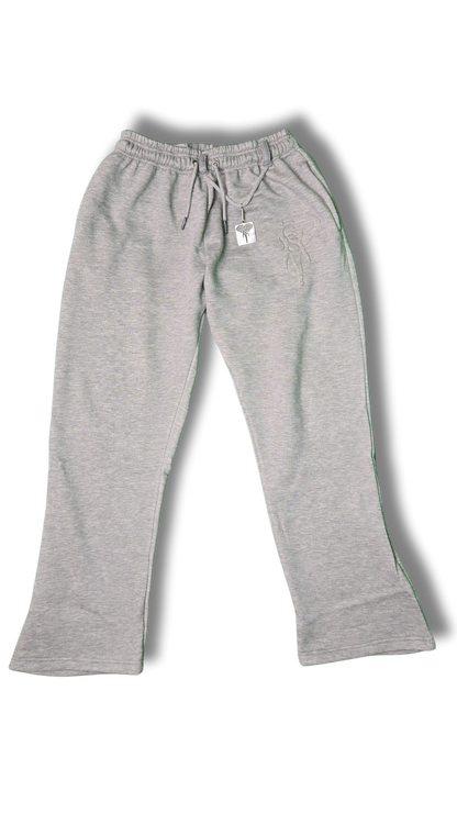 Embossed Flare Joggers