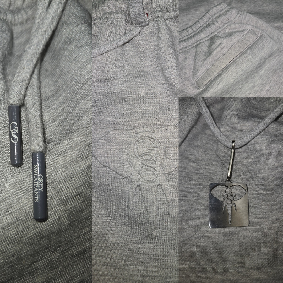 Embossed Flare Joggers