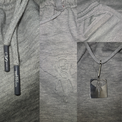 Embossed Flare Joggers