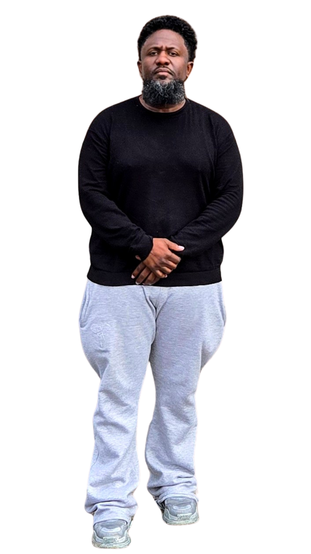Embossed Flare Joggers
