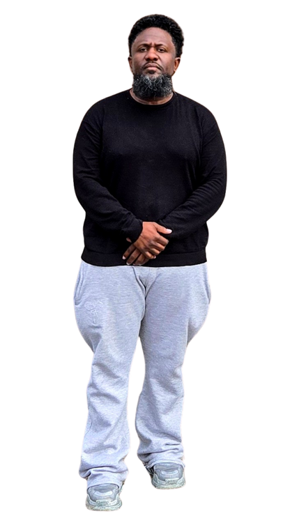Embossed Flare Joggers